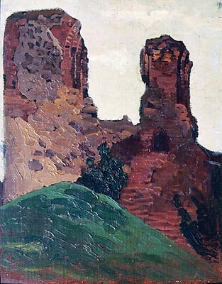Vilno. Ruins of castle., 1903 - Николай  Рерих