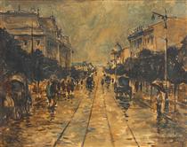 Elisabeth Avenue After Rain - Nicolae Darascu
