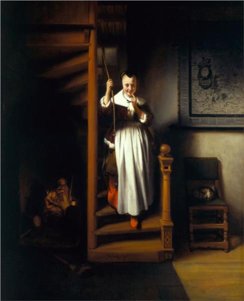 The Listening Housewife, 1655 - Nicolaes Maes