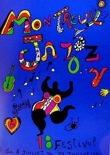 18th Montreux jazz festival (Poster), 1984 - Niki de Saint Phalle