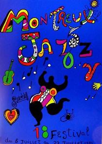 18th Montreux jazz festival (Poster) - Niki de Saint Phalle