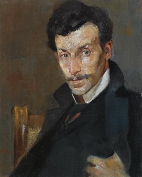 Portrait of the Painter Gerassimos Dialismas - Николаос Литрас