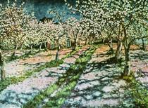 Цветущий яблоневый сад - Николай Богданов-Бельский
