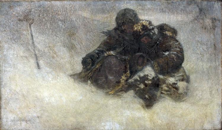 Children in Winter - Микола Богданов-Бєльський