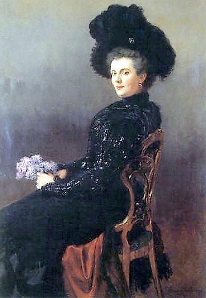 Portrait of a Lady in Chair, 1900 - Микола Богданов-Бєльський