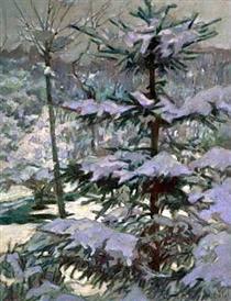 Snow in the Morning - Nikolay Bogdanov-Belsky
