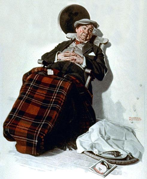 Relaxing in Chair, 1923 - Norman Rockwell