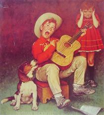 The Music Man - Norman Rockwell