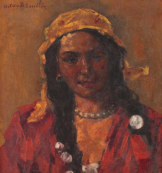The Yellow Headscarf, 1920 - Октав Бенчиле