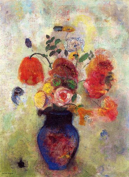 Bouquet of Flowers, c.1912 - 奥迪隆·雷东