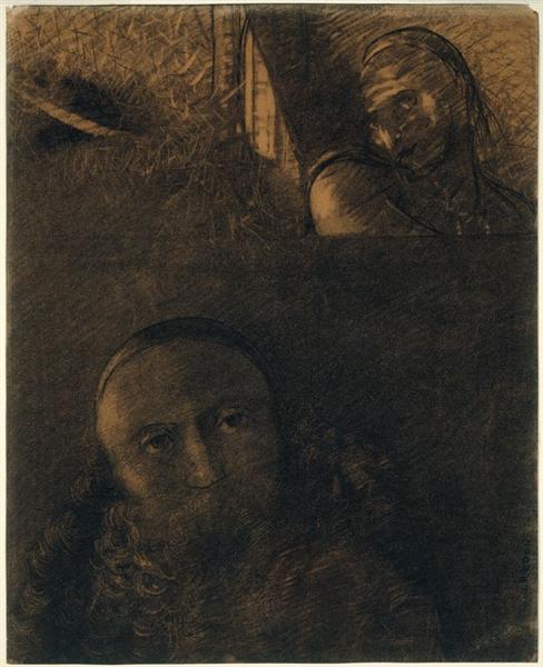 Faust and Mephistopheles, 1880 - Одилон Редон