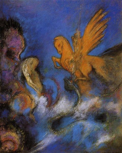 Roger and Angelica, c.1910 - Odilon Redon