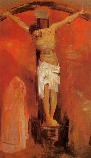 The Crucifixion, 1904 - Одилон Редон