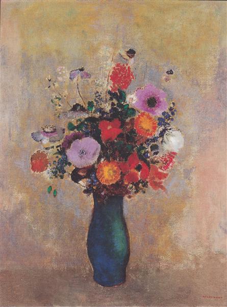 Wildflowers, c.1906 - 奥迪隆·雷东