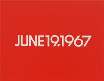 June 19, 1967 (from Today Series, No. 108) - On Kawara