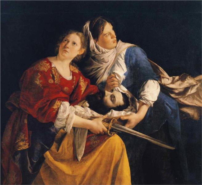 Judith and Her Maidservant with the Head of Holofernes, 1624 - Orazio Gentileschi