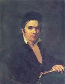 Portrait of A. Schwalbe - Oreste Kiprensky
