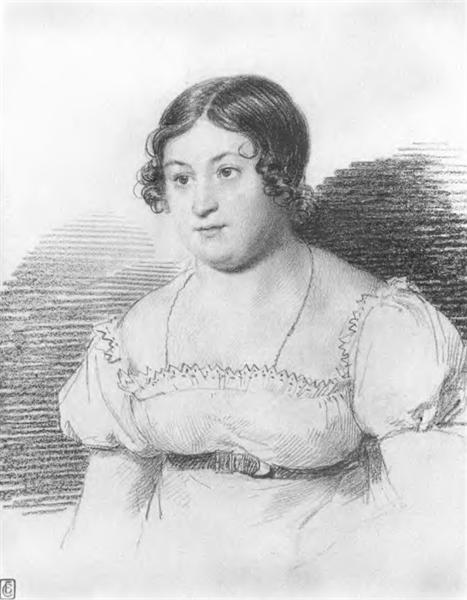 Portrait of Alexandra Lanskaya, 1815 - Орест Кіпренський
