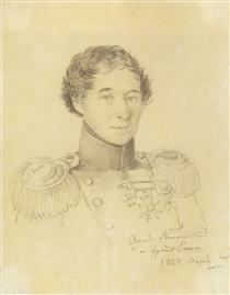 Portrait of lieutenant-commander Nikolay Epanchin - Orest Kiprensky