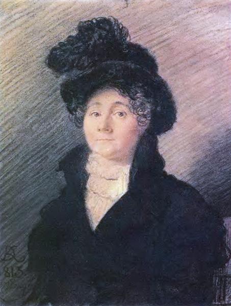 Portrait of Mrs. Vallo, 1813 - Орест Кіпренський