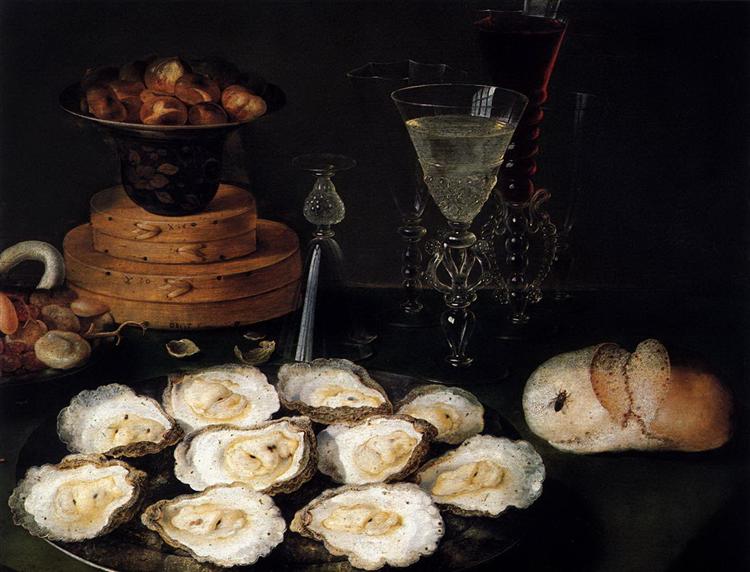 Still Life with Oysters - Osias Beert der Ältere