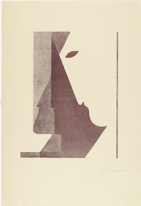 Three Profiles between the Vertical and the Diagonal (Drei Profile zwischen der Senkrechten und der Diagonalen), 1920 - Oskar Schlemmer