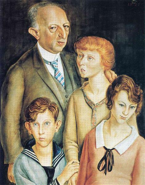 Family Portrait, 1925 - 奥托·迪克斯