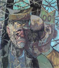 Self-Portrait as a prisoner of war - Отто Дікс