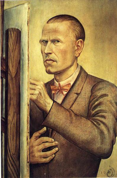 Self Portrait with Easel, 1926 - Otto Dix