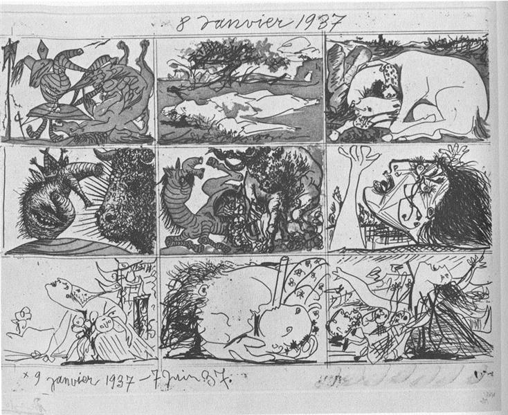 Мрія та брехня Франко, 1937 - Пабло Пікассо