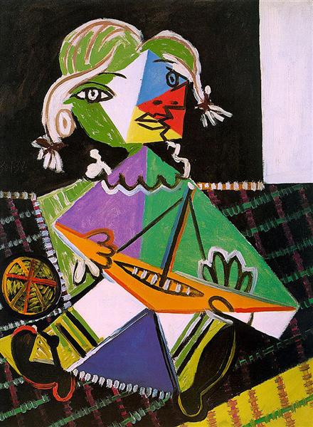 Майя з човном, 1938 - Пабло Пікассо