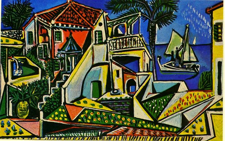 Mediterranean Landscape, 1952 - Pablo Picasso - WikiArt.org