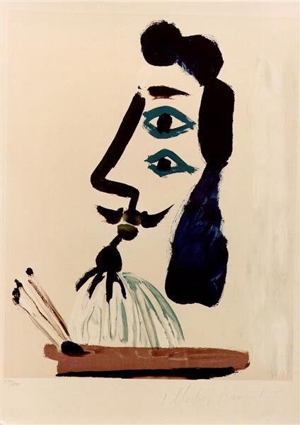 Художник з палітрою, 1967 - Пабло Пікассо