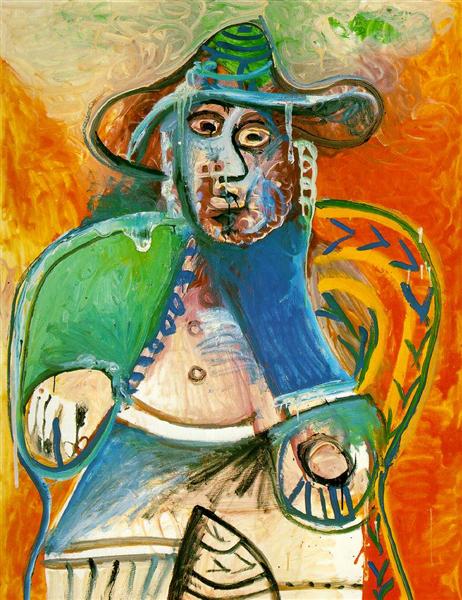 Seated old man, 1970 - Pablo Picasso