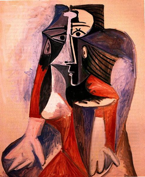 Seated woman (Jacqueline), 1960 - Pablo Picasso