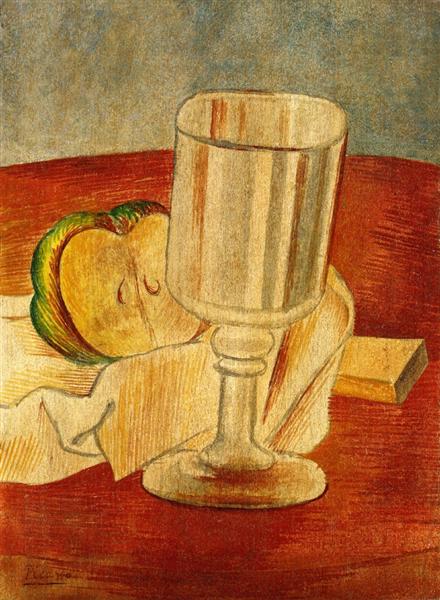 Натюрморт з келихом, 1914 - Пабло Пікассо