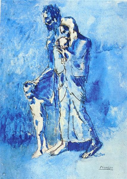 Сім'я сліпого, 1903 - Пабло Пікассо