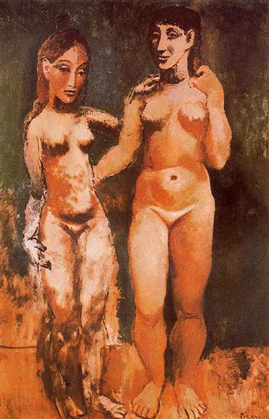 Two nude women, 1906 - Пабло Пикассо
