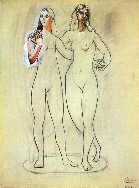 Дві оголені жінки, 1920 - Пабло Пікассо