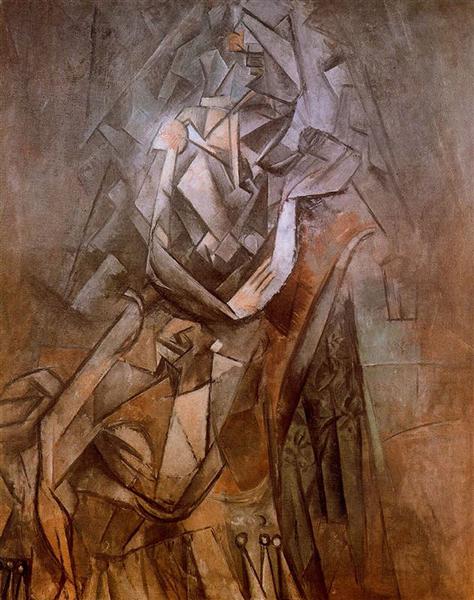 Woman sitting in an armchair, c.1912 - Pablo Picasso