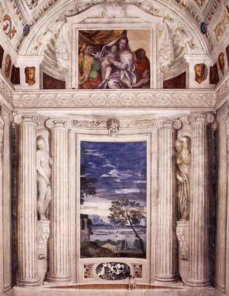 End wall of the Stanza del Cane, 1560 - 1561 - Paolo Veronese