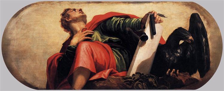 St John the Evangelist, 1555 - Паоло Веронезе