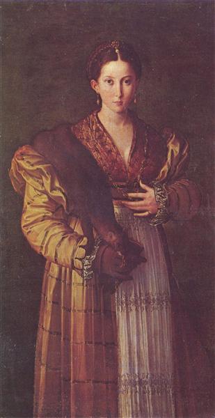 Portrait of a young lady, 1535 - 1537 - Пармиджанино