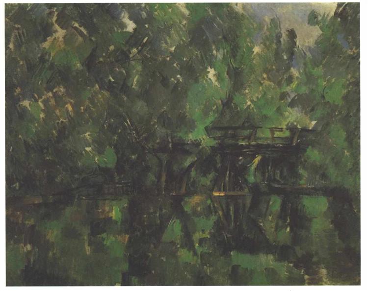 Bridge over the pond, 1889 - Поль Сезанн