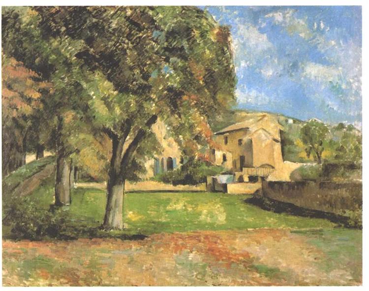 Horse-chestnut-trees in Jas de Bouffan, 1886 - c.1887 - Paul Cezanne