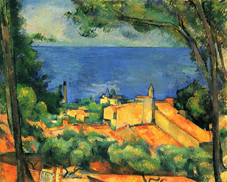 L'Estaque with Red Roofs, 1885 - Paul Cezanne
