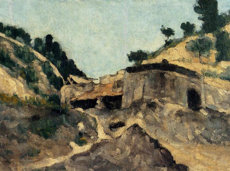Landscape with Watermill, 1871 - Paul Cezanne