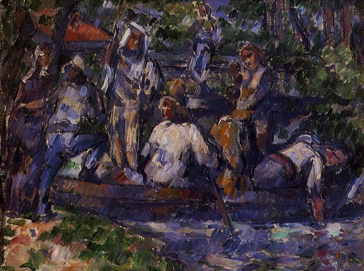 Leaving on the Water, c.1882 - Paul Cézanne
