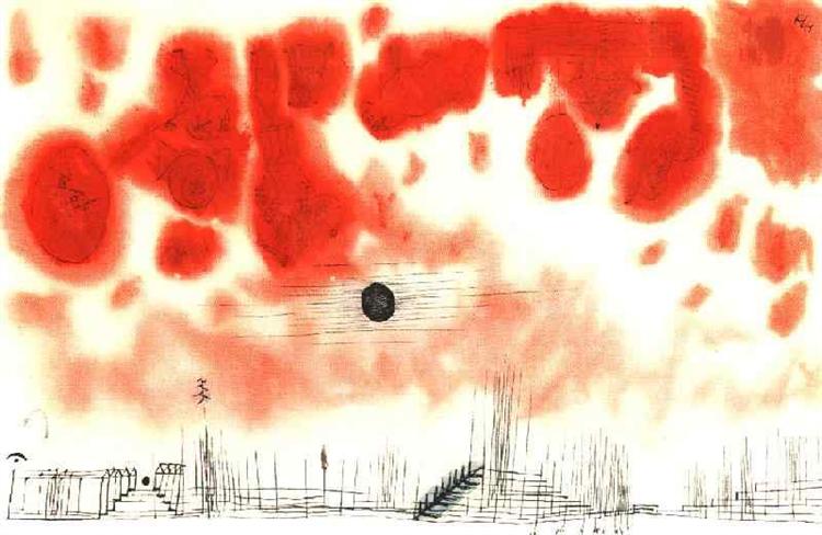 Clouds over Bor, 1940 - Пауль Клее