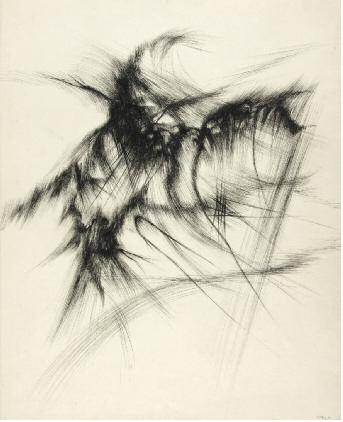 Infra-Black Drawing, 1963 - Paul Paun